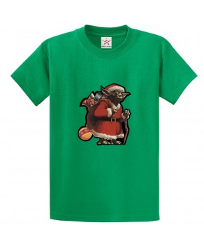 Santa Sci-Fi Character Funny Unisex Kids and Adults Christmas T-Shirt
